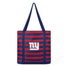 New York Giants NFL Team Stripe Canvas Tote Bag