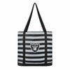 Las Vegas Raiders NFL Team Stripe Canvas Tote Bag