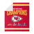 Kansas City Chiefs NFL Super Bowl LVIII Champions Multi-Champ Sherpa Blanket (PREORDER - SHIPS LATE MAY)