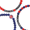 Detroit Pistons NBA 3 Pack Beaded Friendship Bracelet