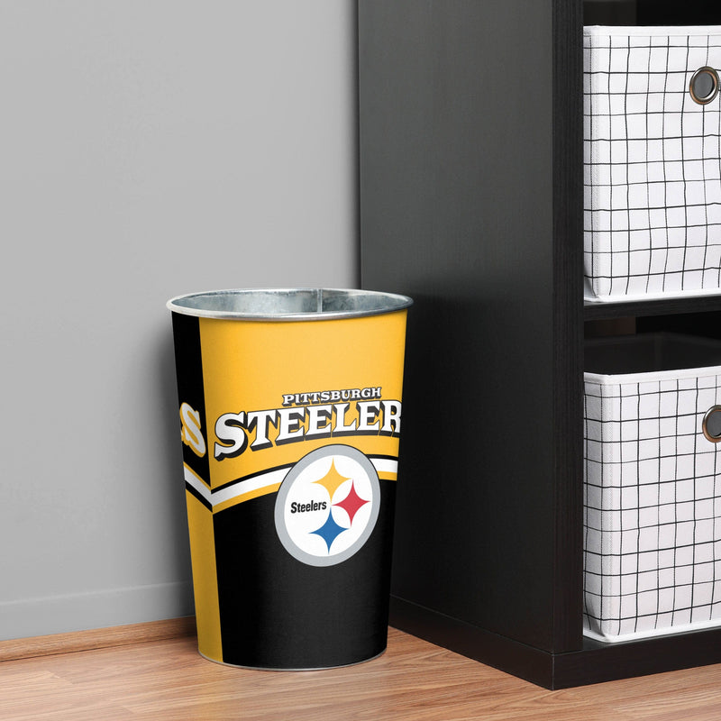 Pittsburgh Steelers Team Stripe Trash Can in 2023