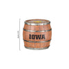 Iowa Hawkeyes NCAA 5 Pack Barrel Coaster Set