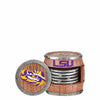 LSU Tigers NCAA 5 Pack Barrel Coaster Set