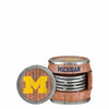 Michigan Wolverines NCAA 5 Pack Barrel Coaster Set