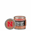 Nebraska Cornhuskers NCAA 5 Pack Barrel Coaster Set