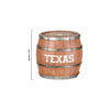 Texas NCAA 5 Pack Barrel Coaster Set