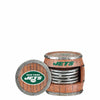 New York Jets NFL 5 Pack Barrel Coaster Set
