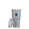 Dallas Cowboys NFL Gray Team Logo 30 oz Tumbler