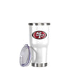 San Francisco 49ers NFL White Team Logo 30 oz Tumbler