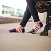 Boston Red Sox MLB Womens Stripe Canvas Shoes