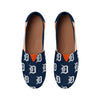 Detroit Tigers MLB Womens Stripe Canvas Shoes