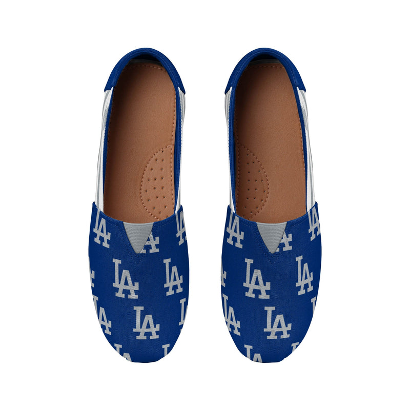Los Angeles Angels MLB Womens Stripe Canvas Shoes