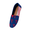 Texas Rangers MLB Womens Stripe Canvas Shoes