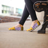 Los Angeles Lakers NBA Womens Stripe Canvas Shoes