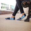 Oklahoma City Thunder NBA Womens Stripe Canvas Shoes