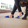 Boise State Broncos NCAA Womens Stripe Canvas Shoes