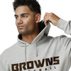Cleveland Browns NFL Mens Gray Woven Hoodie