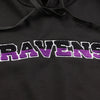 Baltimore Ravens NFL Womens Cropped Chenille Hoodie