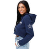 Dallas Cowboys NFL Womens Cropped Chenille Hoodie