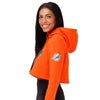 Miami Dolphins NFL Womens Cropped Chenille Hoodie