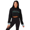 New York Jets NFL Womens Cropped Chenille Hoodie