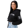 Las Vegas Raiders NFL Womens Cropped Chenille Hoodie