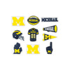 Michigan Wolverines NCAA 10 Pack Team Clog Charms