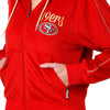 San Francisco 49ers NFL Womens Velour Zip Up Top (PREORDER - SHIPS LATE JUNE)