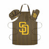 San Diego Padres MLB Pinstripe Chef Set