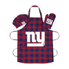 New York Giants NFL Plaid Chef Set