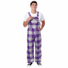 TCU Horned Frogs NCAA Mens Plaid Bib Overalls (PREORDER - SHIPS LATE NOVEMBER)