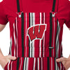 Wisconsin Badgers NCAA Mens Hyper Stripe Bib Overalls