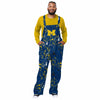Michigan Wolverines NCAA Mens Paint Splatter Bib Overalls