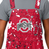 Ohio State Buckeyes NCAA Mens Paint Splatter Bib Overalls