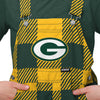 Green Bay Packers NFL Youth Plaid Bib Overalls