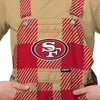 San Francisco 49ers NFL Youth Plaid Bib Overalls
