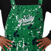 Philadelphia Eagles NFL Mens Kelly Green Paint Splatter Bib Overalls