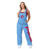 Philadelphia Phillies MLB Womens Powder Blue Big Logo Bib Overalls