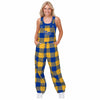 Pittsburgh Panthers NCAA Womens Plaid Bib Overalls (PREORDER - SHIPS LATE NOVEMBER)