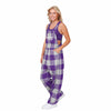 TCU Horned Frogs NCAA Womens Plaid Bib Overalls (PREORDER - SHIPS LATE NOVEMBER)