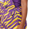 LSU Tigers NCAA Womens Tiger Stripe Thematic Bib Overalls