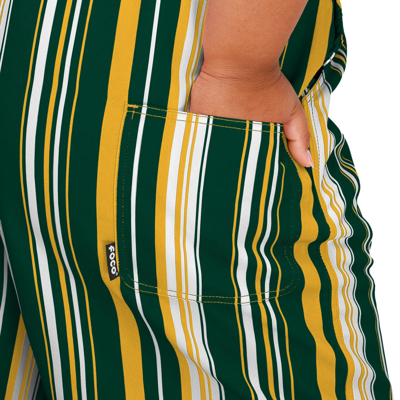 packer striped overalls