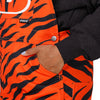 Cincinnati Bengals NFL Womens Tiger Stripe Thematic Bib Overalls