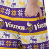 Minnesota Vikings NFL Womens Ugly Home Gating Bib Overalls
