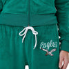 Philadelphia Eagles NFL Womens Kelly Green Velour Pants