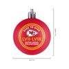 Kansas City Chiefs NFL Super Bowl LVIII Champions 12 Pack Plastic Ball Ornament Set (PREORDER - SHIPS LATE JUNE)