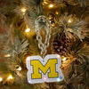 Michigan Wolverines NCAA Big Logo Light Up Chain Ornament