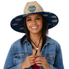 Michigan Wolverines NCAA 2023 Football National Champions Floral Straw Hat