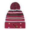 Arizona Cardinals NFL Horizontal Stripe Light Up Beanie