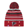 Atlanta Falcons NFL Horizontal Stripe Light Up Beanie